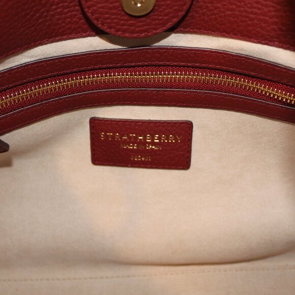 Strathberry Lana Oxblood Suede and Shearling Hobo with Dust bag & Box - Picture 14 of 15